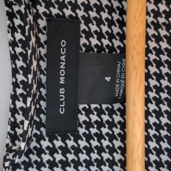 Club Monaco Vanellie houndstooth cocoon dress - Picture 5 of 8